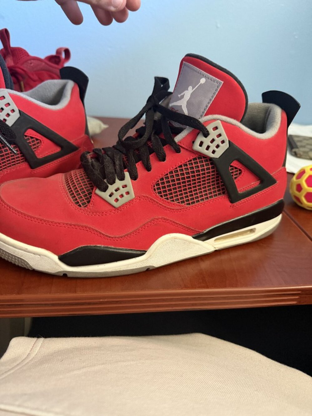 Air Jordan 4 Retro "Toro Bravo" Fire Red Men's 13